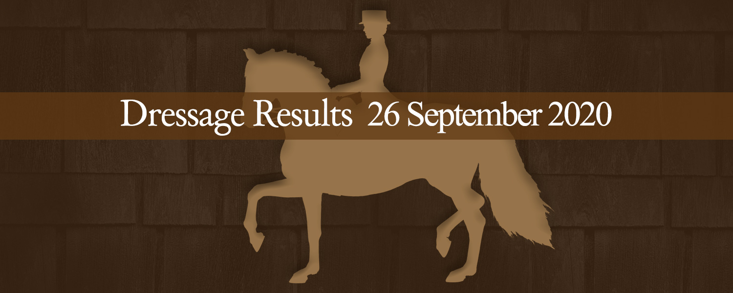 Ballavartyn Dressage Results 26-09-20