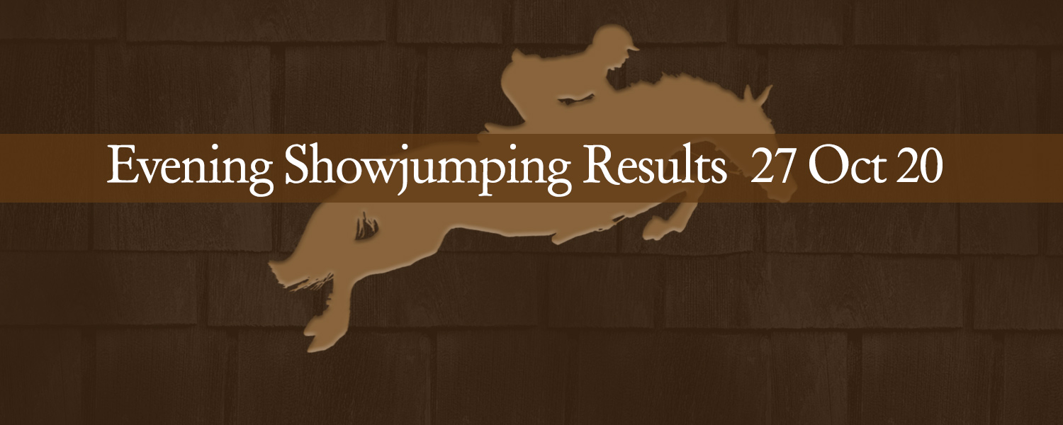 Ballavartyn Evening Showjumping Results 27 October 2020