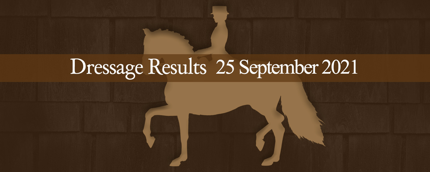 Ballavartyn Dressage Results 25 September 2021