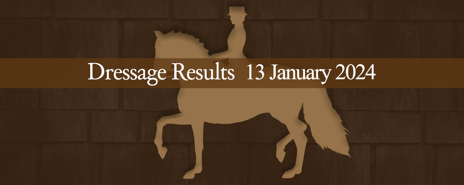 Ballavartyn Dressage Results 13 January 2024