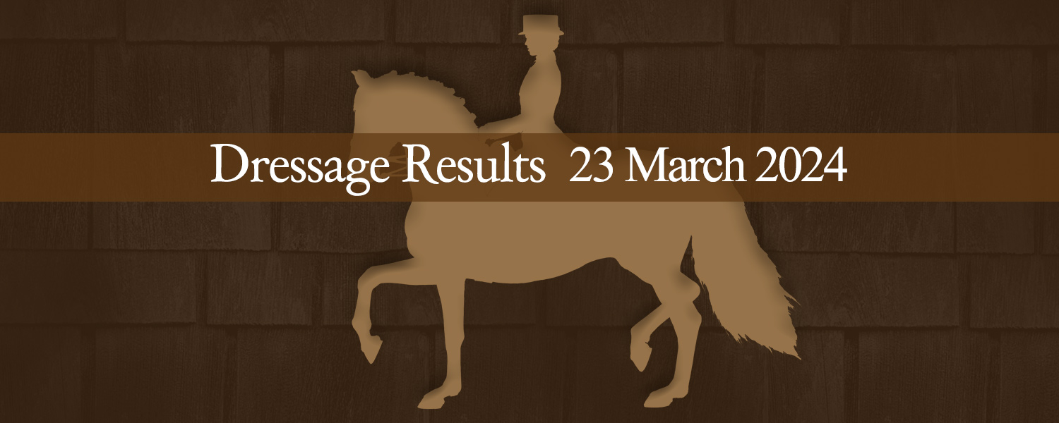 Ballavartyn Dressage Results 23 March 2024